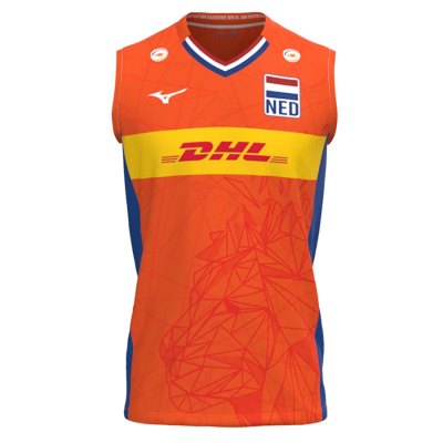 Camisa Mizuno Nevobo Voleyball Replica Shirt Junior Mujer - Naranjas - Chile M685DTMPWN
